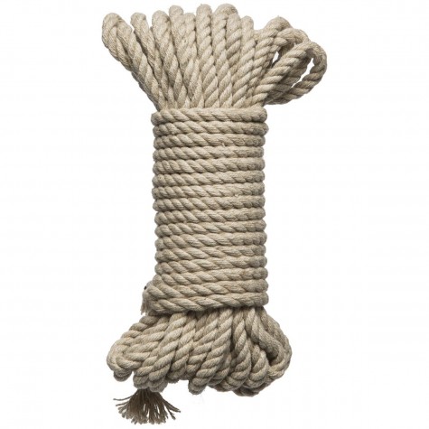 Бондажная пеньковая верёвка Kink Bind & Tie Hemp Bondage Rope 30 Ft - 9,1 м.