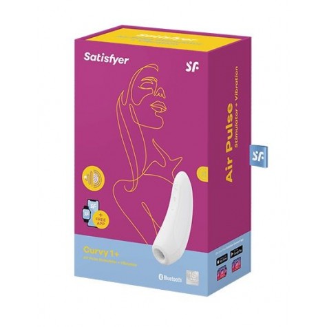 Белый вакуум-волновой стимулятор Satisfyer Curvy 1+