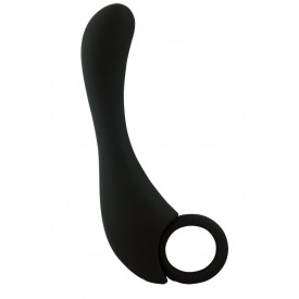 Чёрный стимулятор простаты Prostate Stimulator Lover - 13 см.