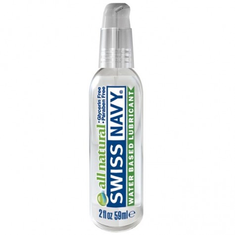 Гипоаллергенный лубрикант Swiss Navy All Natural Water Base Lubricant - 59 мл.