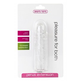 Прозрачная насадка на пенис Realistic Penis Extension - 13 см.