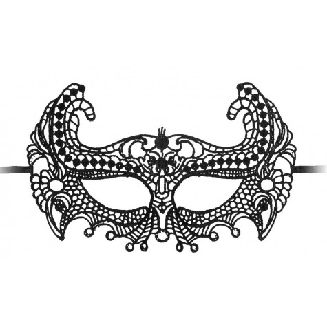 Черная кружевная маска ручной работы Empress Black Lace Mask